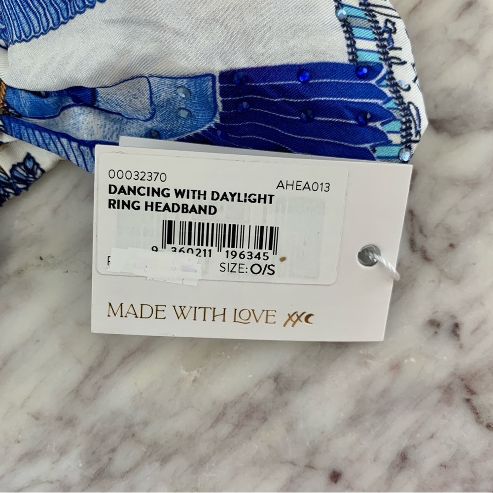 [🌟 PRICE FIRM] CAMILLA Dancing With Daylight Ring Headband Boho Blue Greek - Picture 11 of 11